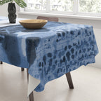 Rustic Country Barn Painting in Navy Blue Tablecloth Gallery Image 3