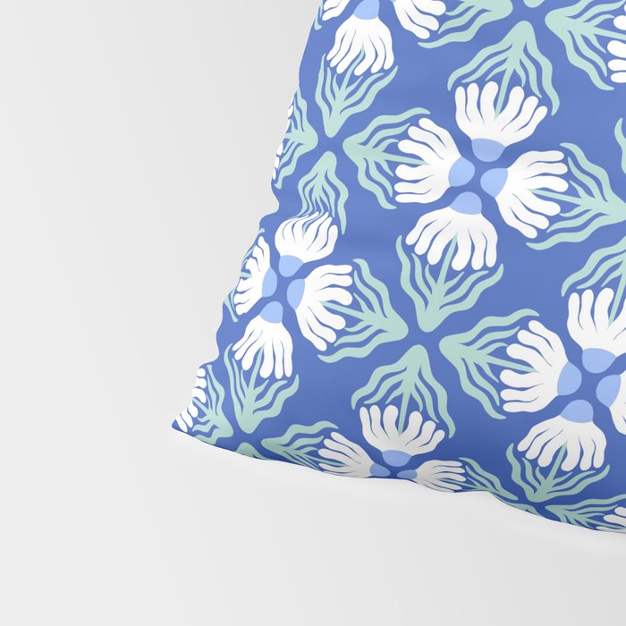 Funky Wavy Daisy Pattern Pillow Sham Gallery Image 4
