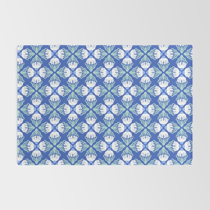 Funky Wavy Daisy Pattern Rug Gallery Image 2