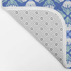 Funky Wavy Daisy Pattern Bath Mat Gallery Image 2