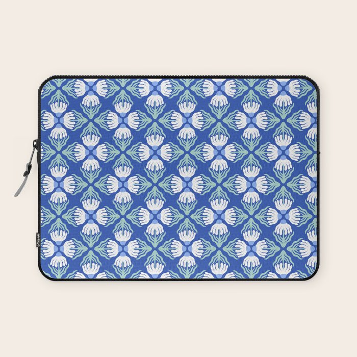 Funky Wavy Daisy Pattern Laptop Sleeve Gallery Image 1