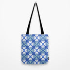 Funky Wavy Daisy Pattern Tote Bag Gallery Image 2