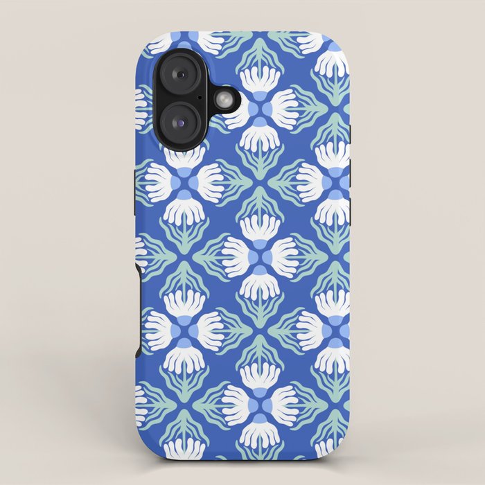 Funky Wavy Daisy Pattern iPhone Case Gallery Image 1