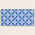 Funky Wavy Daisy Pattern Desk Mat Gallery Image 3