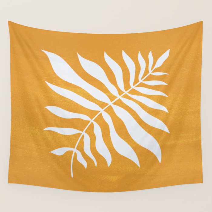 Wild Ferns: Tulip Yellow Edition Wall Tapestry Gallery Image 1