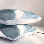 Rectangular Shapes Blue Geometric Abstract Pillow Sham Gallery Image 3