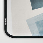 Rectangular Shapes Blue Geometric Abstract Laptop Sleeve Gallery Image 3