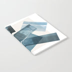 Rectangular Shapes Blue Geometric Abstract Notebook Gallery Image 2