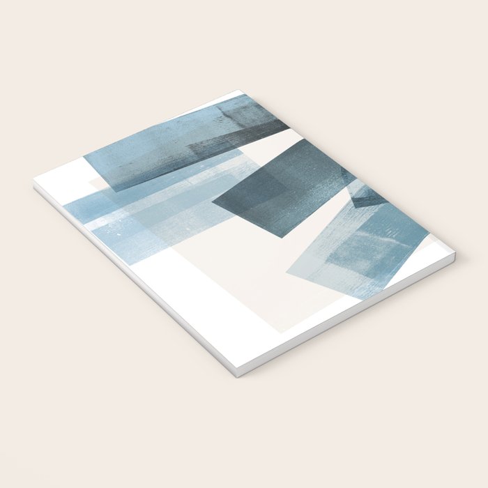 Rectangular Shapes Blue Geometric Abstract Notebook Gallery Image 3
