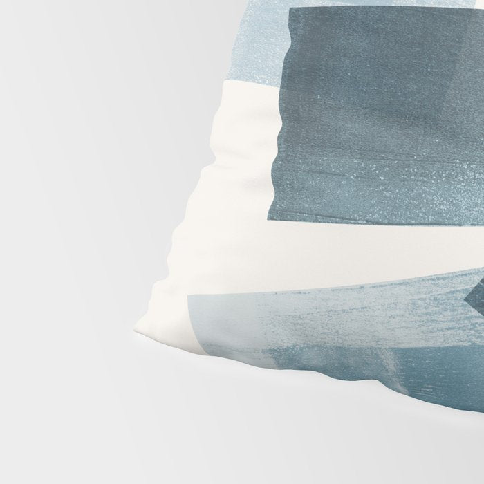 Rectangular Shapes Blue Geometric Abstract Pillow Sham Gallery Image 4