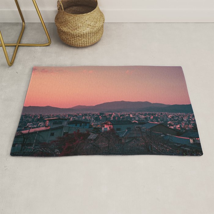 Kyoto sunset Rug