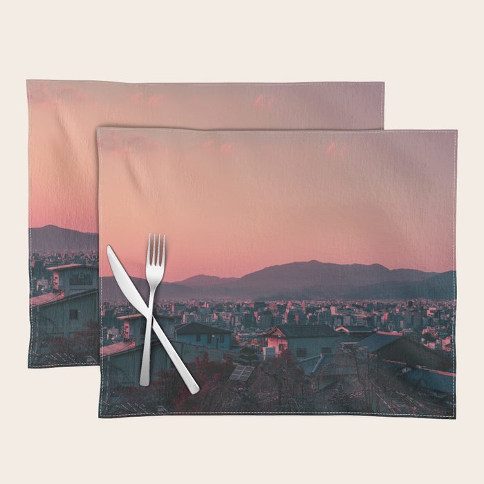 Kyoto sunset Placemat Gallery Image 1