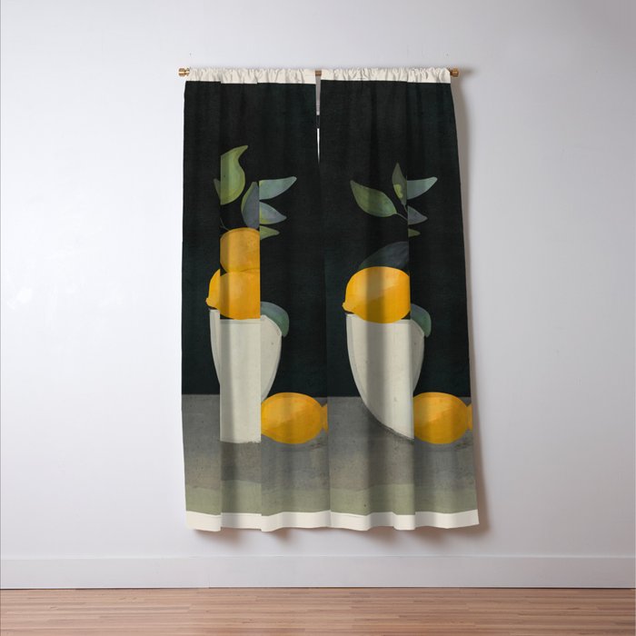 Bowl of Lemons Window Curtain Gallery Image 3