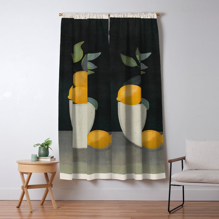 Bowl of Lemons Window Curtain Gallery Image 5
