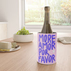 More Amor por favor - brush typography love quote Wine Chiller Gallery Image 4