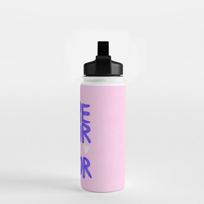 More Amor por favor - brush typography love quote Water Bottle Gallery Image 2