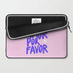 More Amor por favor - brush typography love quote Laptop Sleeve Gallery Image 2