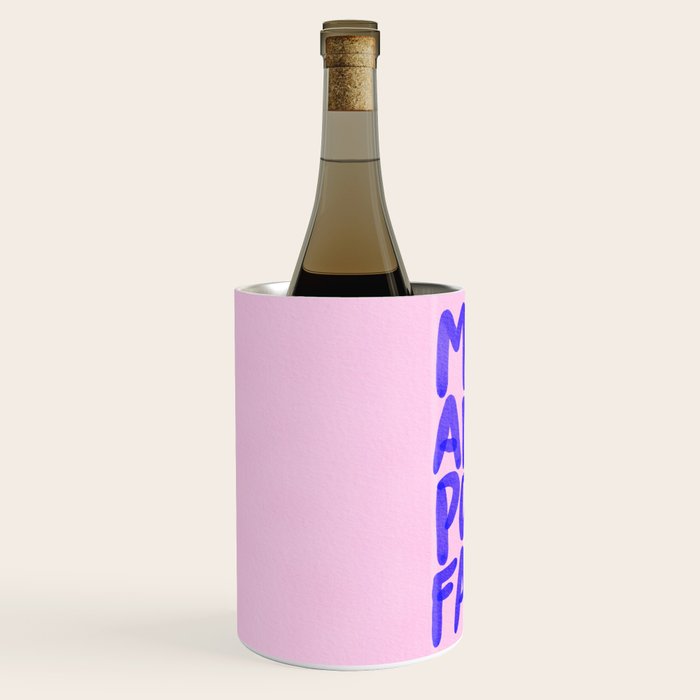 More Amor por favor - brush typography love quote Wine Chiller Gallery Image 2