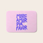 More Amor por favor - brush typography love quote Bath Mat Gallery Image 1