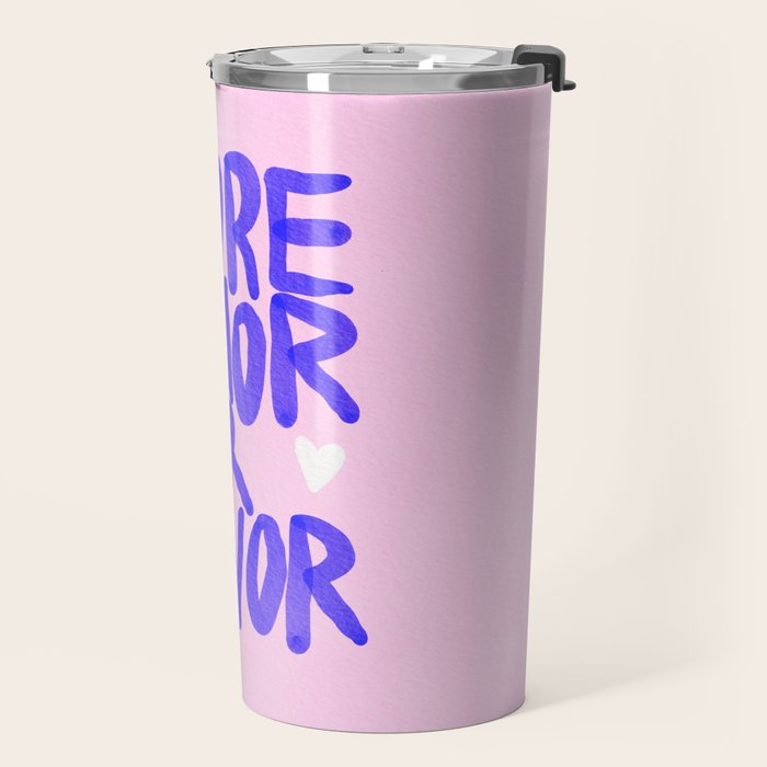 More Amor por favor - brush typography love quote Travel Mug Gallery Image 2