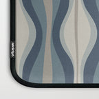 Hourglass Abstract Mid Century Modern Pattern in Neutral Blue Gray Tones Laptop Sleeve Gallery Image 3