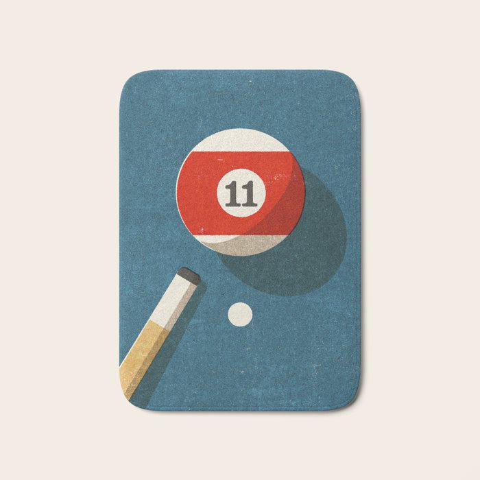 BILLIARDS / Ball 11 Bath Mat Gallery Image 1