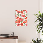 Summer Botanical Poppies Field Poster Gallery Image 2