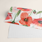 Summer Botanical Poppies Field Wrapping Paper Gallery Image 2