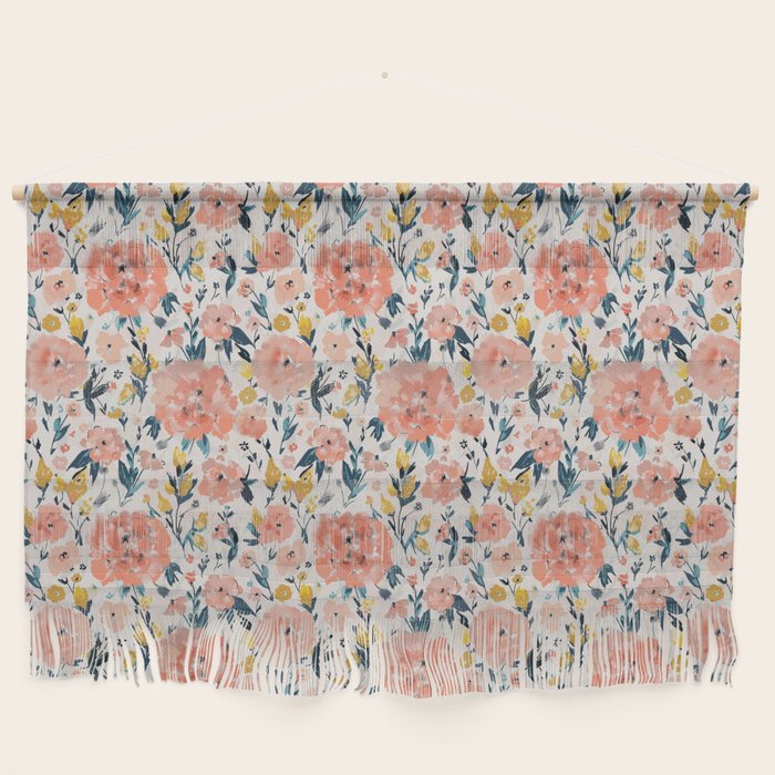Tropical Coral Floral Wall Hanging Gallery Image 1