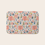Tropical Coral Floral Bath Mat Gallery Image 1