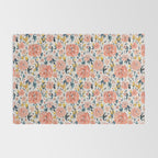 Tropical Coral Floral Rug Gallery Image 2