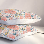 Tropical Coral Floral Pillow Sham Gallery Image 3