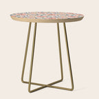 Tropical Coral Floral Side Table Gallery Image 1