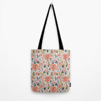 Tropical Coral Floral Tote Bag Gallery Image 2