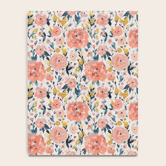 Tropical Coral Floral Notebook Gallery Image 4