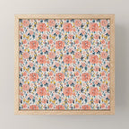Tropical Coral Floral Mini Art Print Gallery Image 1