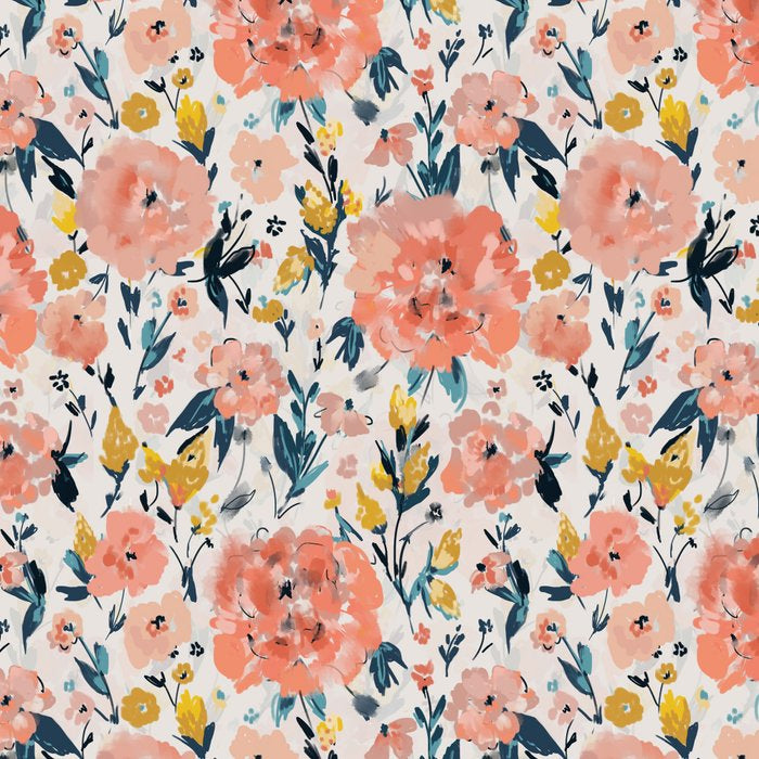 Tropical Coral Floral Coffee Mug Gallery Image 2