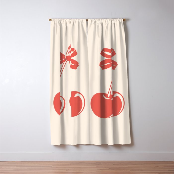 Cherry Bow Delight Window Curtain Gallery Image 3