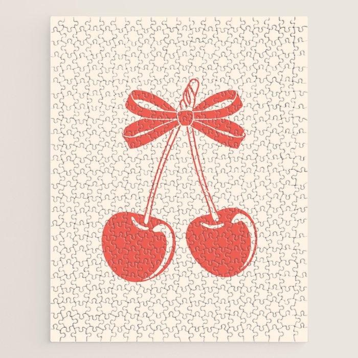 Cherry Bow Delight Jigsaw Puzzle Gallery Image 1