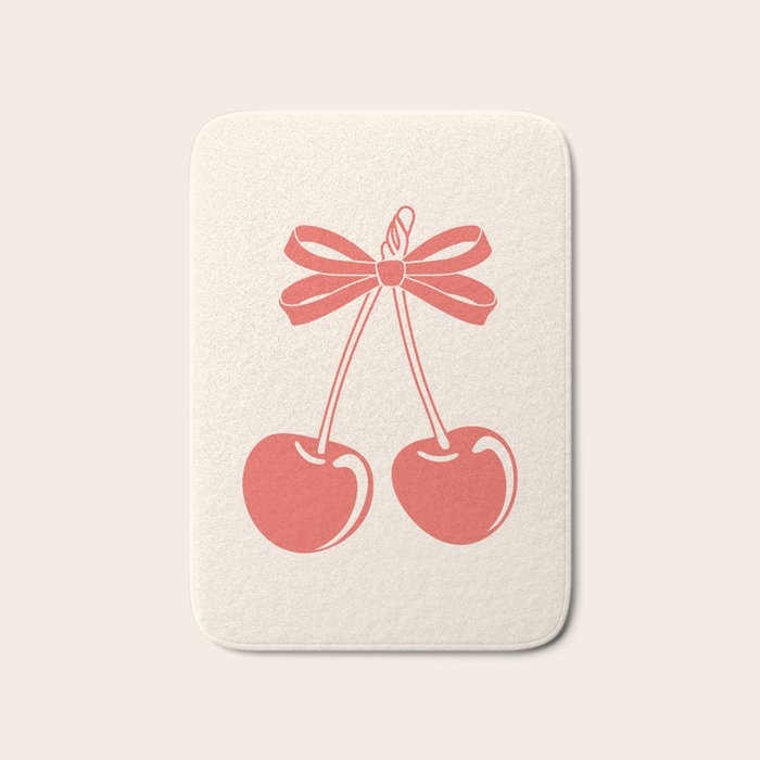 Cherry Bow Delight Bath Mat Gallery Image 1