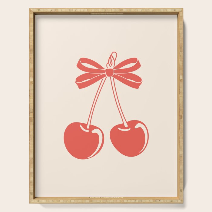 Cherry Bow Delight Serving Tray Gallery Image 1