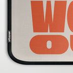 Bold Optimistic Quote in Retro Orange Laptop Sleeve Gallery Image 3