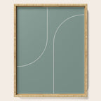 Modern Minimal Line Abstract XXIV Serving Tray Gallery Image 1
