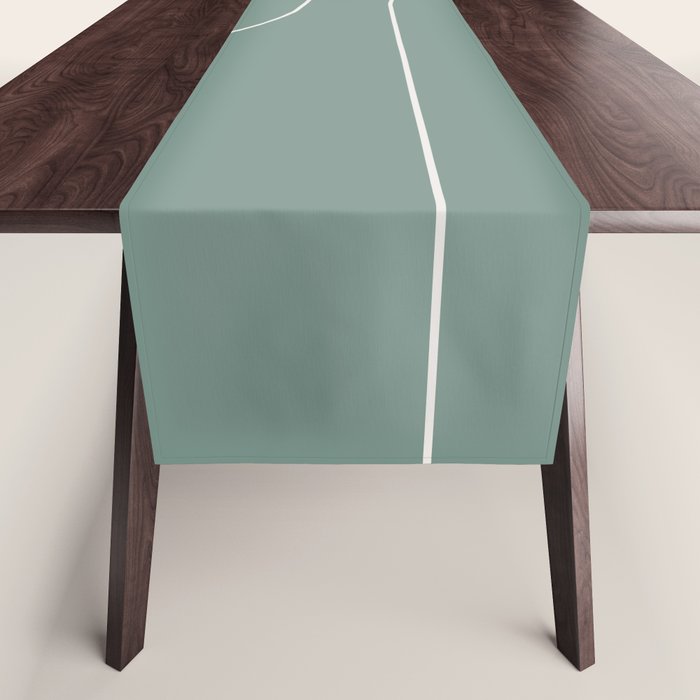 Modern Minimal Line Abstract XXIV Table Runner Gallery Image 1