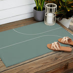 Modern Minimal Line Abstract XXIV Outdoor Rug Gallery Image 2