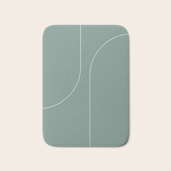 Modern Minimal Line Abstract XXIV Bath Mat Gallery Image 1