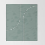 Modern Minimal Line Abstract XXIV Throw Blanket Gallery Image 2