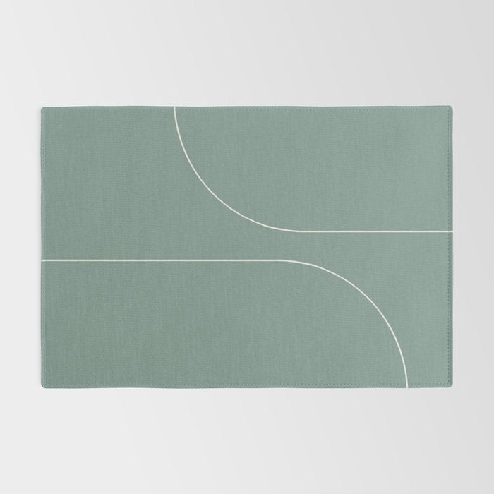 Modern Minimal Line Abstract XXIV Rug Gallery Image 2