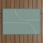 Modern Minimal Line Abstract XXIV Outdoor Rug Gallery Image 1