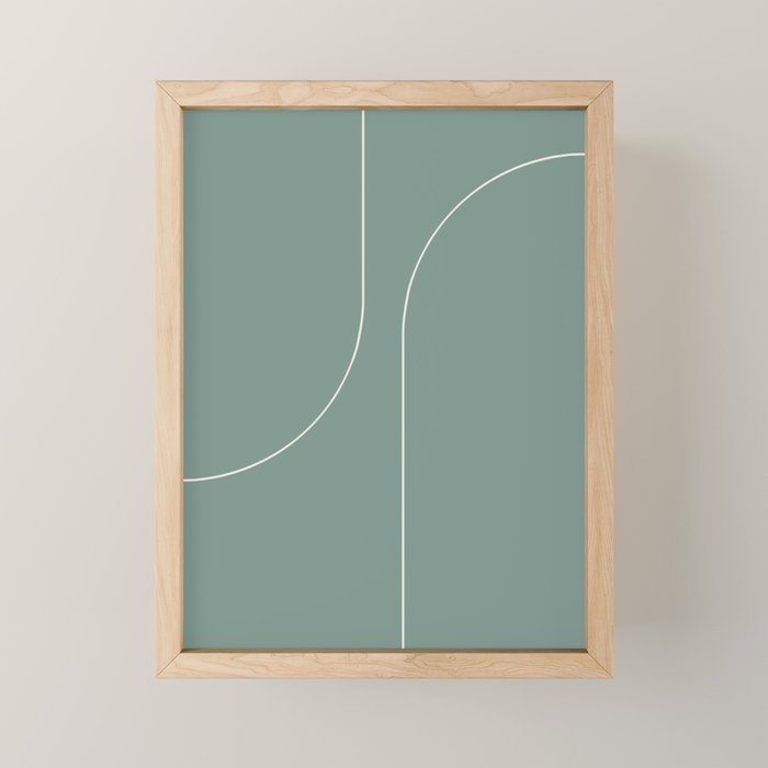 Modern Minimal Line Abstract XXIV Mini Art Print Gallery Image 1
